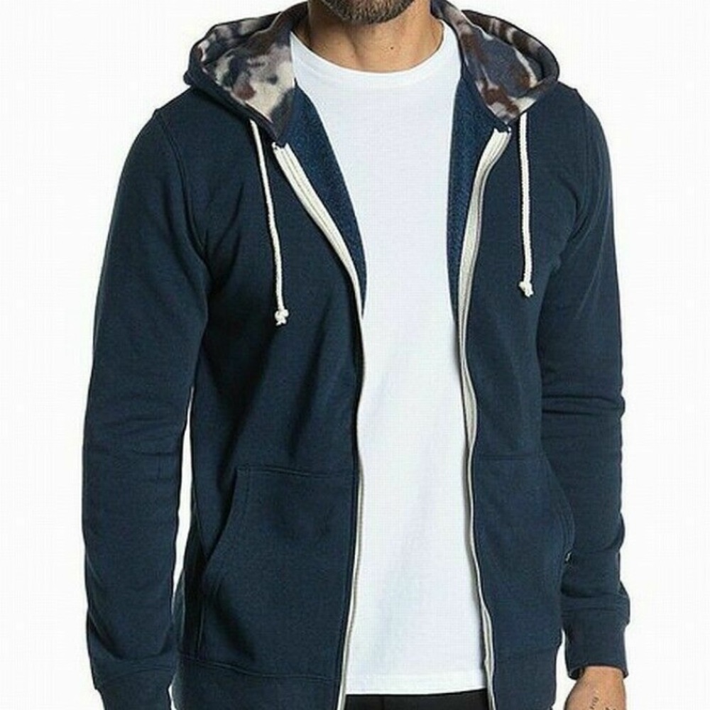 Threads 4 Thought Camo Print Fleece  Zip Hoodie